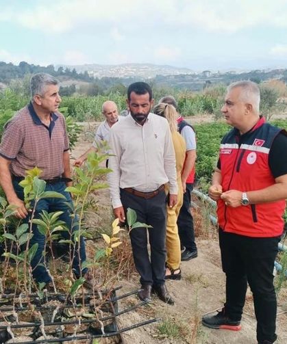 İl Tarım Müdürü Türkmen, fidan üretim sahalarını incelediv