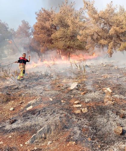 Antakya’da orman yangını