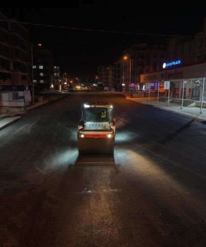 Antakya otobüs terminali mevkiinde caddeler asfaltlandı