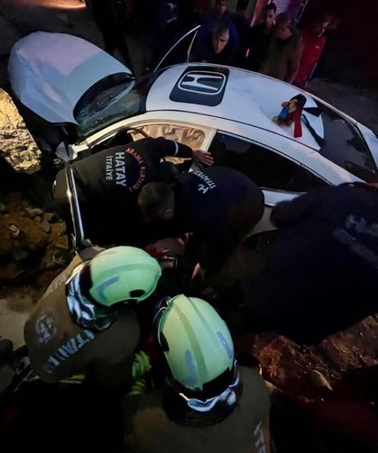 Defne’de trafik kazası: 2 yaralı