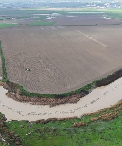 Asi Nehri’nde yağışlarla birlikte debi yükseldi