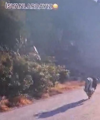 ‘İsyanlardayız' yazılı video paylaşımları yapan motosikletliye ceza uygulandı