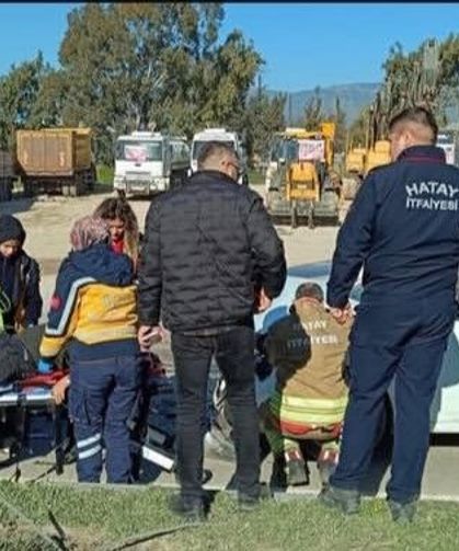 Antakya'da trafik kazası: 1 yaralı