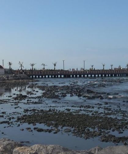 Kuvvetli fırtına sonrası İskenderun Körfezi'nde deniz suyu çekildi