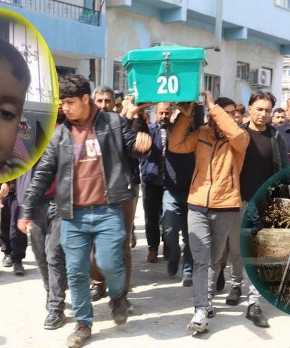 Dereye düşüp ölen 4 yaşındaki çocuk kılınan cenaze namazın ardından toprağa verildi