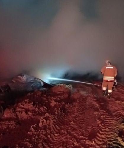 Konteyner yangınında 1 kişi öldü