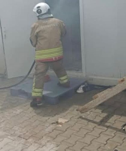 Antakya'da konteyner yangını