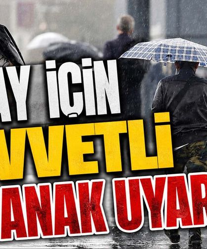 Hatay için kuvvetli sağanak uyarısı☔