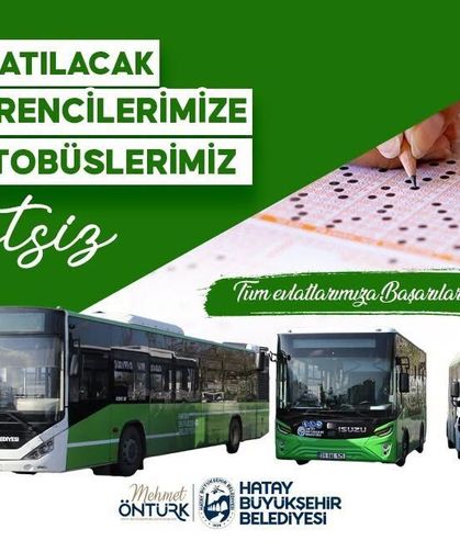 HBB'den YKS öğrencilerine ücretsiz ulaşım desteği