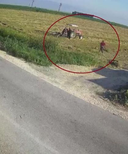 Ölümle burun buruna gelen çiftçinin korku dolu anları