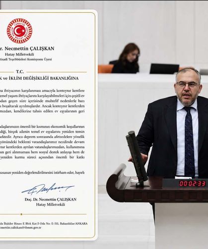Milletvekili Çalışkan’dan bakanlığa çağrı: Depremzedeye tahsis edilen eşyaları geri almayın!