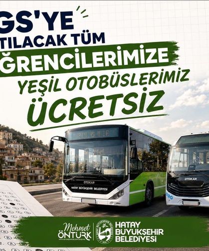 HBB'den LGS öğrencilerine ücretsiz ulaşım desteği