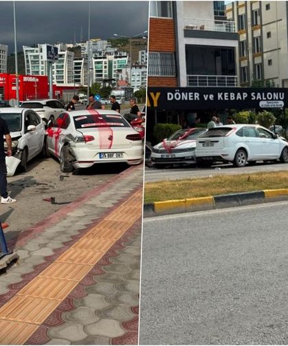 Gelin arabası otomobille çarpıştı: 1 yaralı