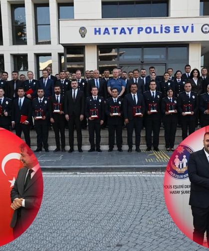 Hatay'da emniyet personeline rütbe takdim töreni düzenlendi