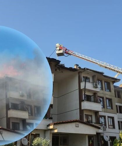 2 binanın çatısı alevlere teslim oldu