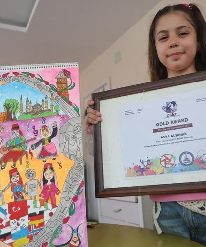 8 yaşındaki Ressam dünya birincisi oldu