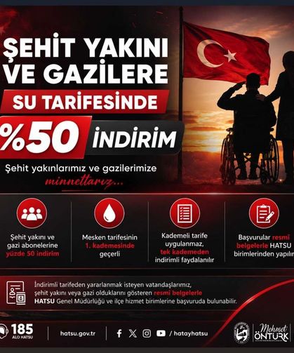 HATSU’dan Şehit ve Gazi Abonelerine %50 İndirim