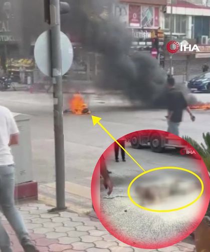 Zihinsel engelli şahıs üzerine benzin döküp kendini yaktı