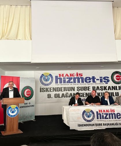 Milletvekili Çalışkan, Hizmet-İş Sendikası İskenderun Şubesi Genel Kurulu’na Katıldı