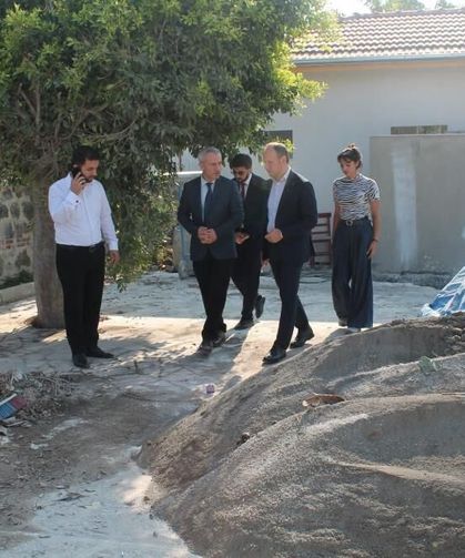 Erzin Mustafalı Camii’ndeki restorasyon çalışmaları sürüyor