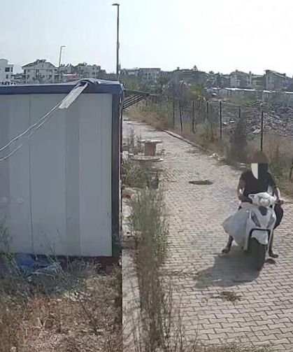Pes dedirten rahatlıkla konteyner kenti soyan hırsızlar