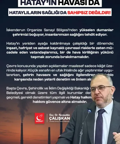 Milletvekili Çalışkan: Bu Tabloya Neden Göz Yumuluyor?