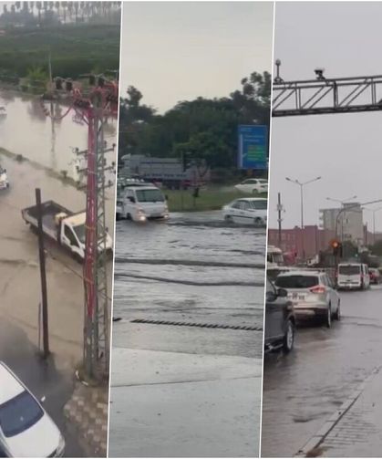 Hatay'da sağanak yağış etkili oldu