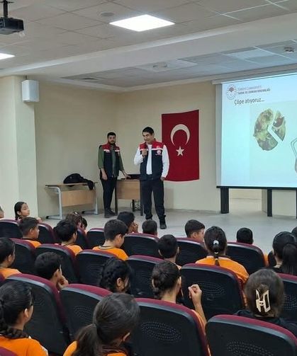 Öğrencilere gıda israfına karşı farkındalık eğitimi verildi