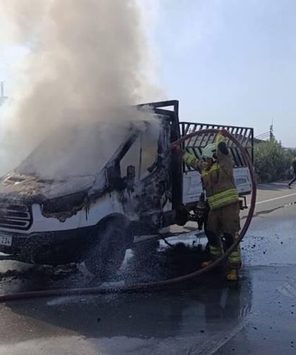 Alevlere teslim olan pikap kullanılmaz hale geldi