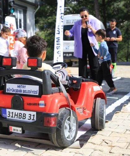 İskenderun’da öğrencilere trafik eğitimi