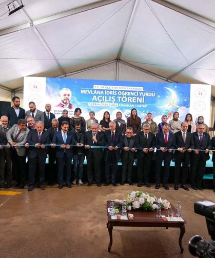 Mevlâna İdris Kız Öğrenci Yurdu Kırıkhan’da Törenle Hizmete Açıldı