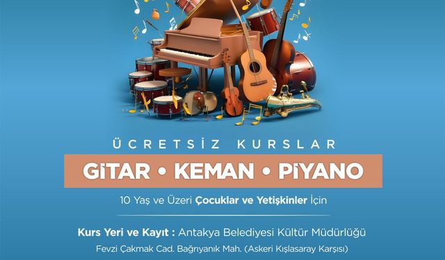 ÜCRETSİZ KEMAN, PİYANO VE GİTAR KURSLARI