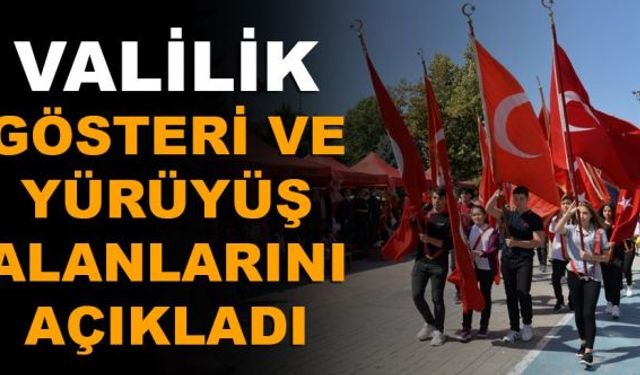 HATAY VALİLİĞİ 2025 YILI TOPLANTI VE GÖSTERİ ALANLARINI BELİRLEDİ