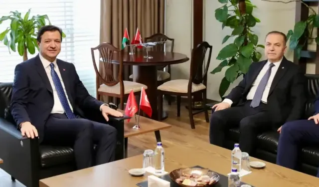  Arıkan, Anavatan Partisi Genel Başkanı İbrahim Çelebi'yi ağırladı