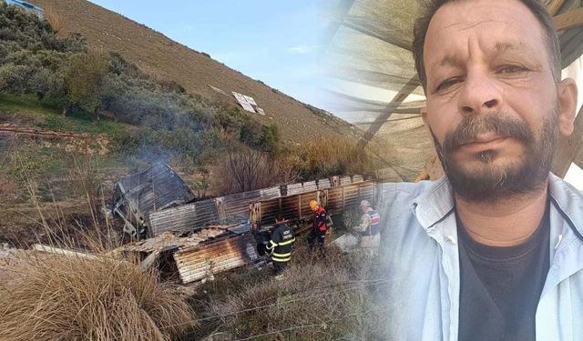 Tır, yol kenarındaki barakaya daldı: 1 ölü, 1 yaralı