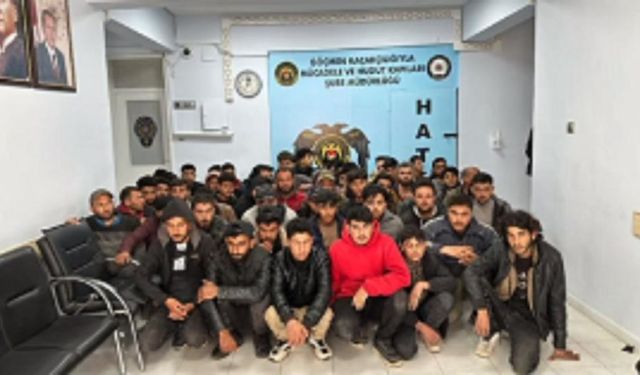 60 kaçak göçmen ile 3 organizatör tutuklandı