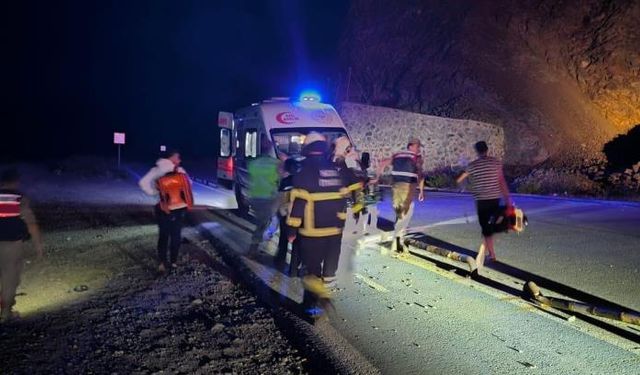 Virajı alamayarak uçurumdan uçan genç motosikletçi öldü