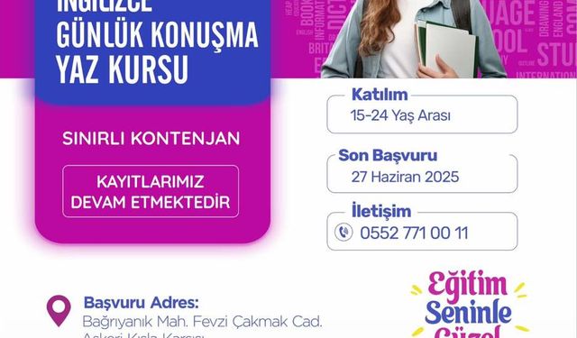 Ücretsiz Günlük Konuşma Yaz Kursu