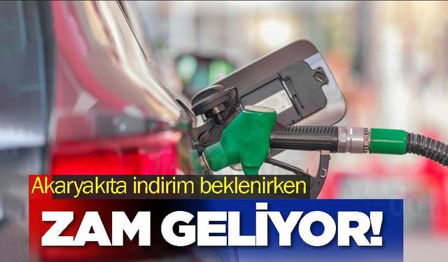 Benzine İndirim beklenirken zam haberi şaşırttı