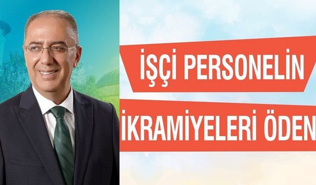 Antakya Belediyesi işçi personeline ikramiyeleri ödendi