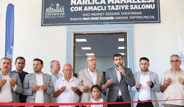 Narlıca Mahallesi çok amaçlı salon ve taziye evi açıldı