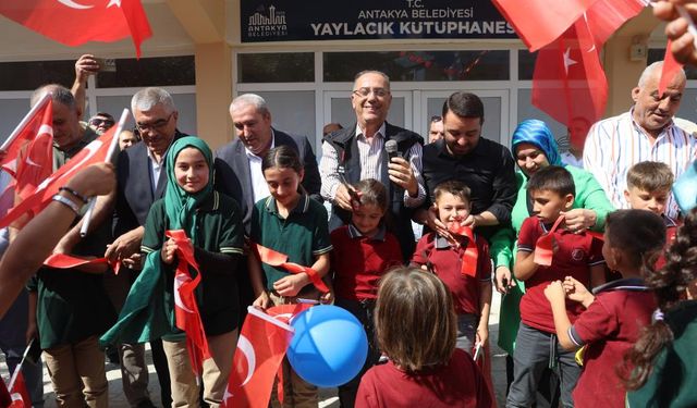 Antakya Belediyesi, Yaylacık Mahallesi’nde açtığı kütüphaneyle çocukları kitapla buluşturdu