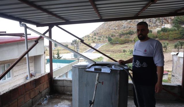 Yağmur suyunu evde kullanan vatandaş sosyal medyada ilgi odağı oldu