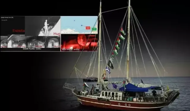 İsrail askerlerinin Sumud Filosu'ndaki tekneye baskın anı