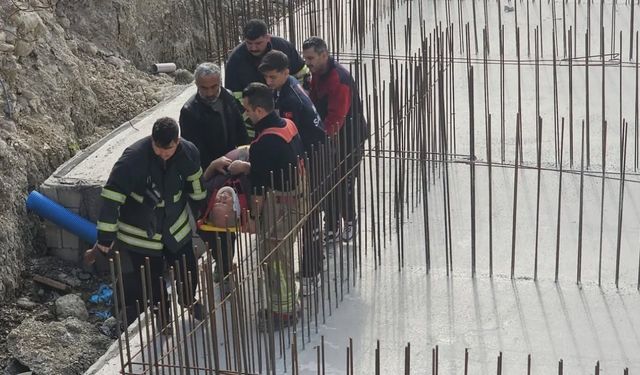 Temele düşen şahıs yaralandı