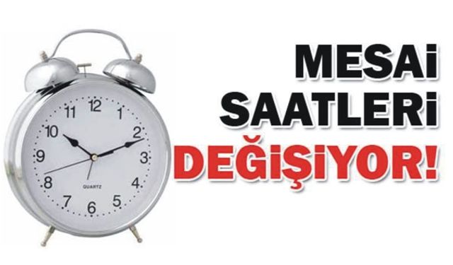 Hatay'da mesai saatleri erkene alındı