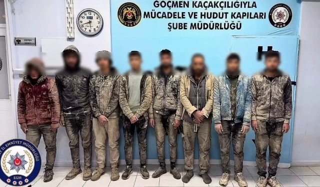 Hatay'da 8 kaçak göçmen yakalandı, 2 organizatör tutuklandı