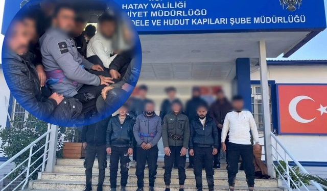Göçmenler balık istifi gibi taşınırken yakalandılar
