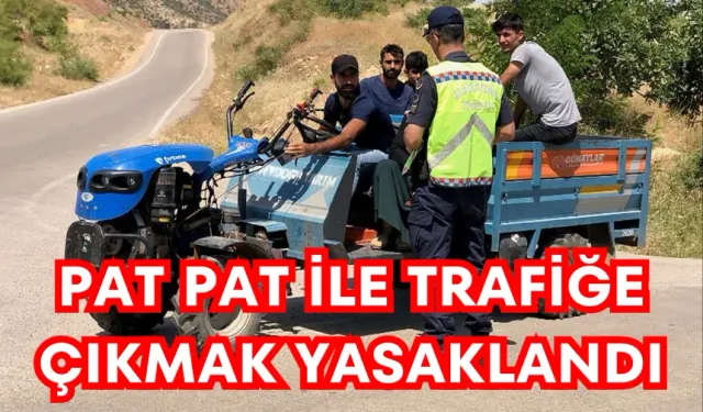 Patpatla trafiğe çıkmak yasaklandı!