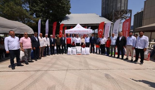 Kırıkhan’da 30 milyon liralık tohum desteği üreticilere ulaştırıldı